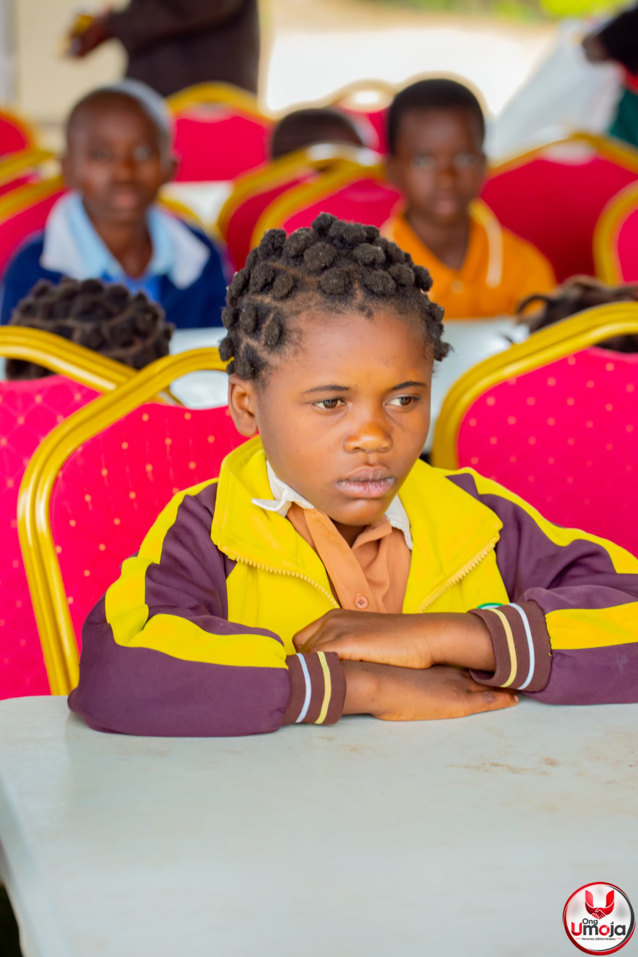 Enfants bénéficiaires du programme éducation UMOJA